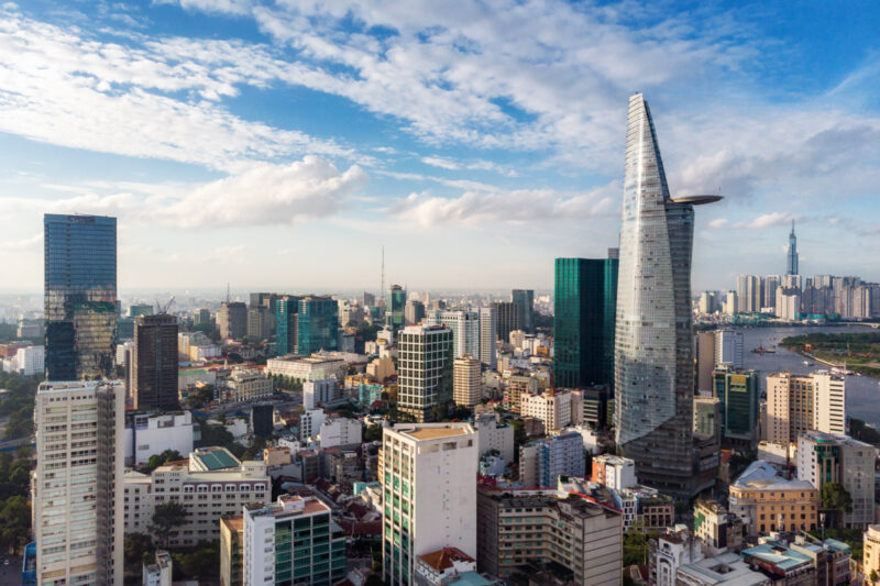 Aerial View Of Cityscape Of Ho Chi Minh City, Vietnam